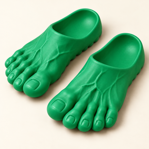 Big feet novelty slides