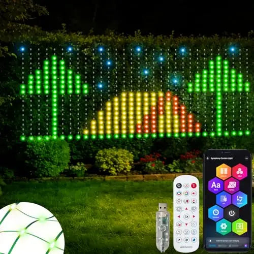 Smart LED curtain lights