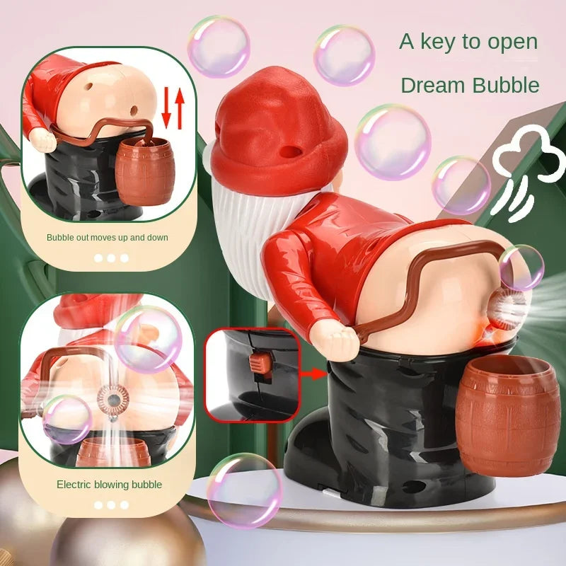 Bubble-Blowing Santa