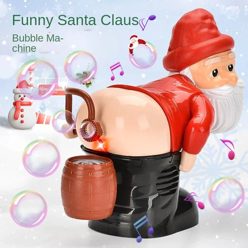 Bubble-Blowing Santa