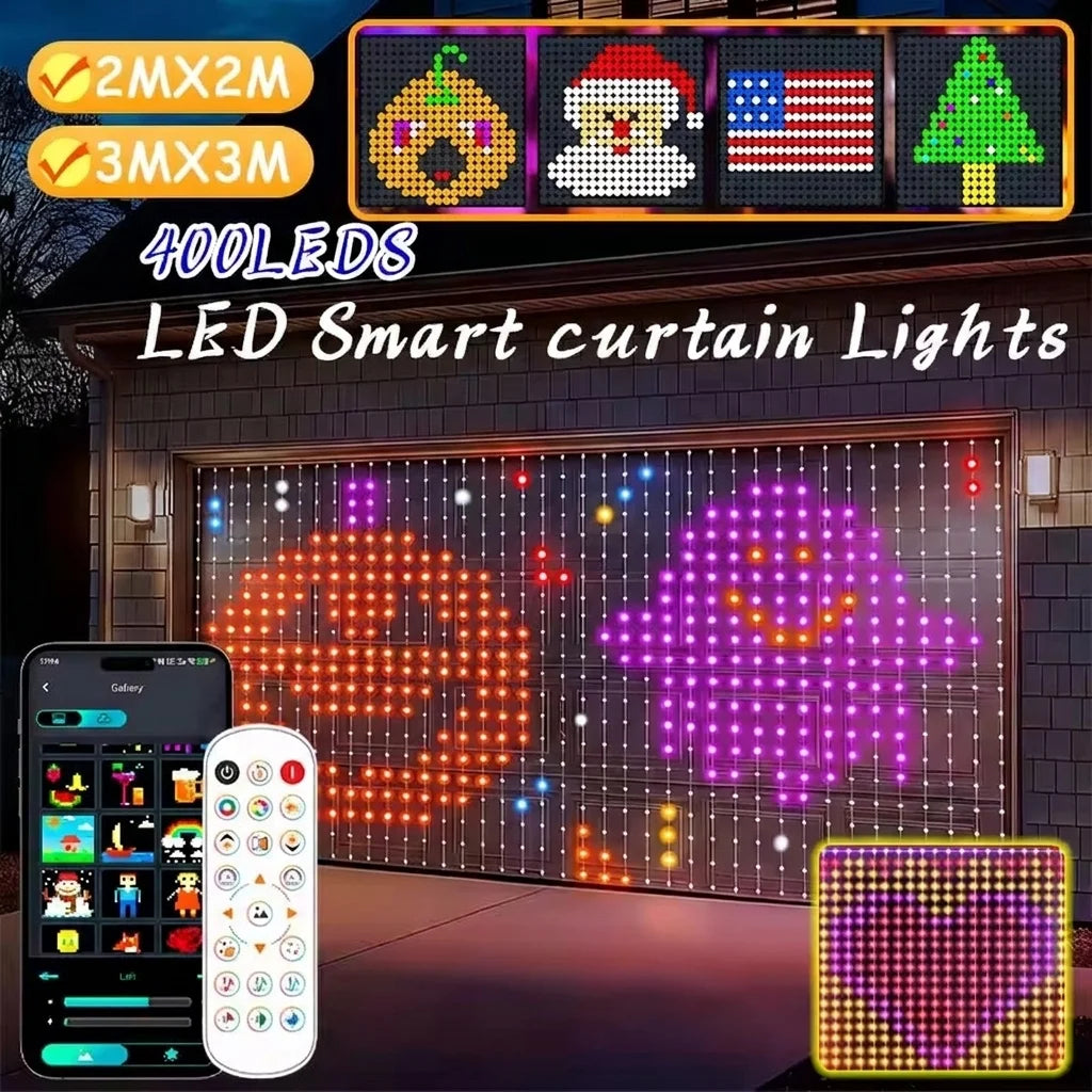 Smart LED curtain lights