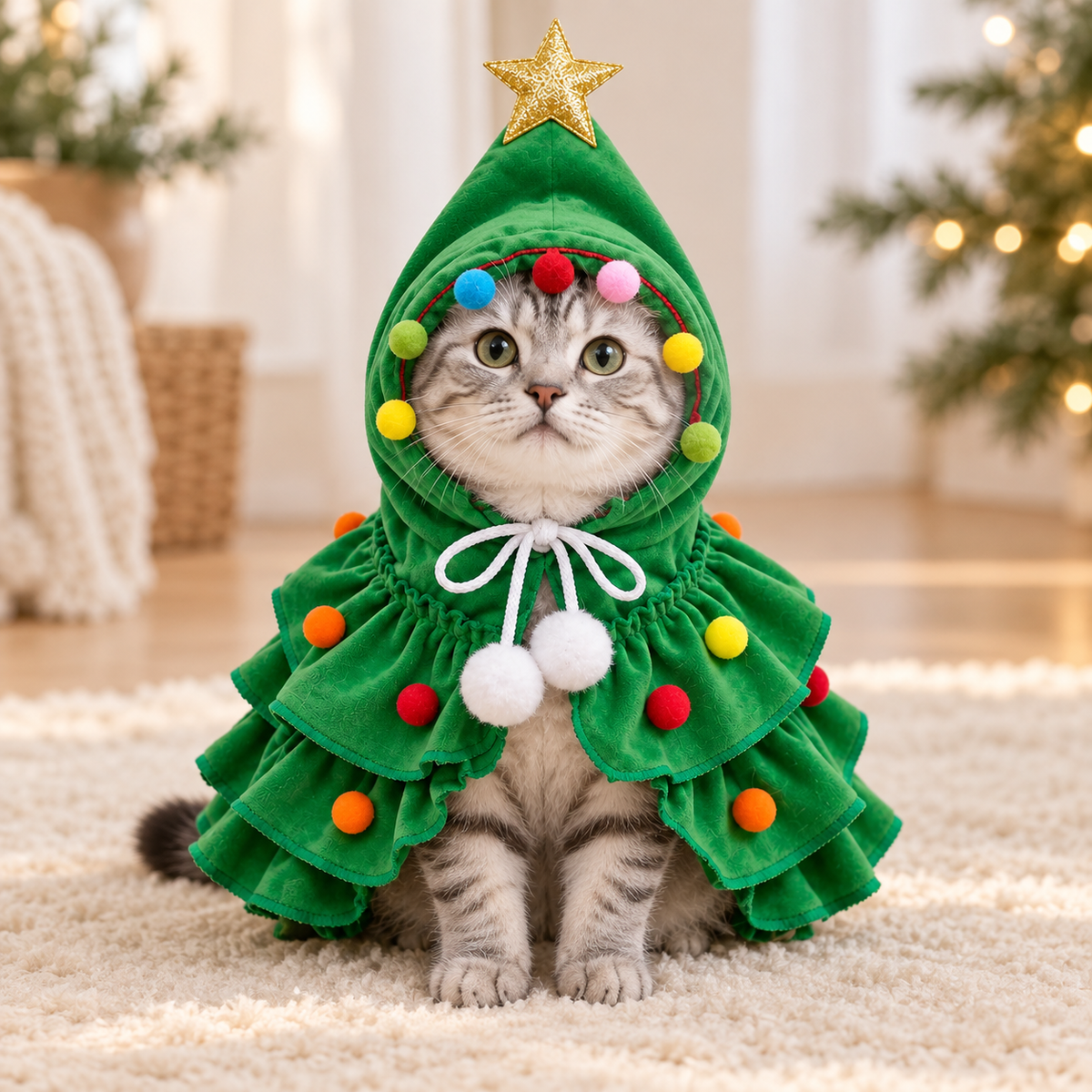 Christmas tree pet costume