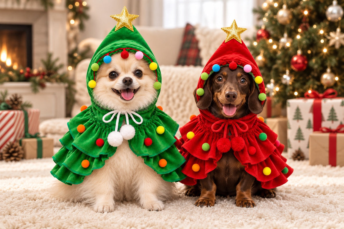 Christmas tree pet costume